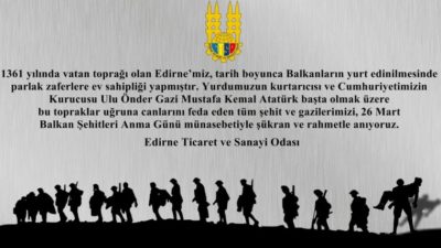 26 Mart Balkan Şehitlerini Anma Günü