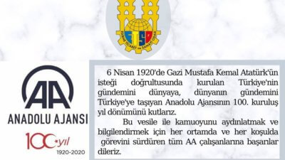 Anadolu Ajansı’nın 100. Kuruluş Yıl Dönümü Kutlu Olsun