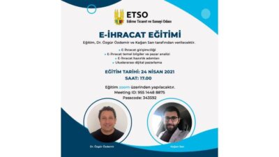 ETSO’dan E-İhracat Eğitimi