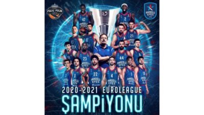 Tebrikler Avrupa Şampiyonu Anadolu Efes